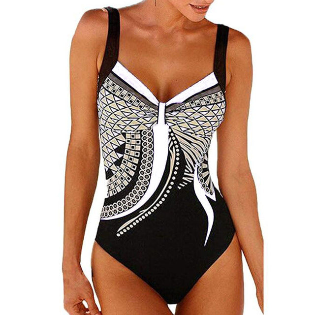 W&W Mode | Damen Kombinierter Badeanzug Push Up Sexiger Badeanzug