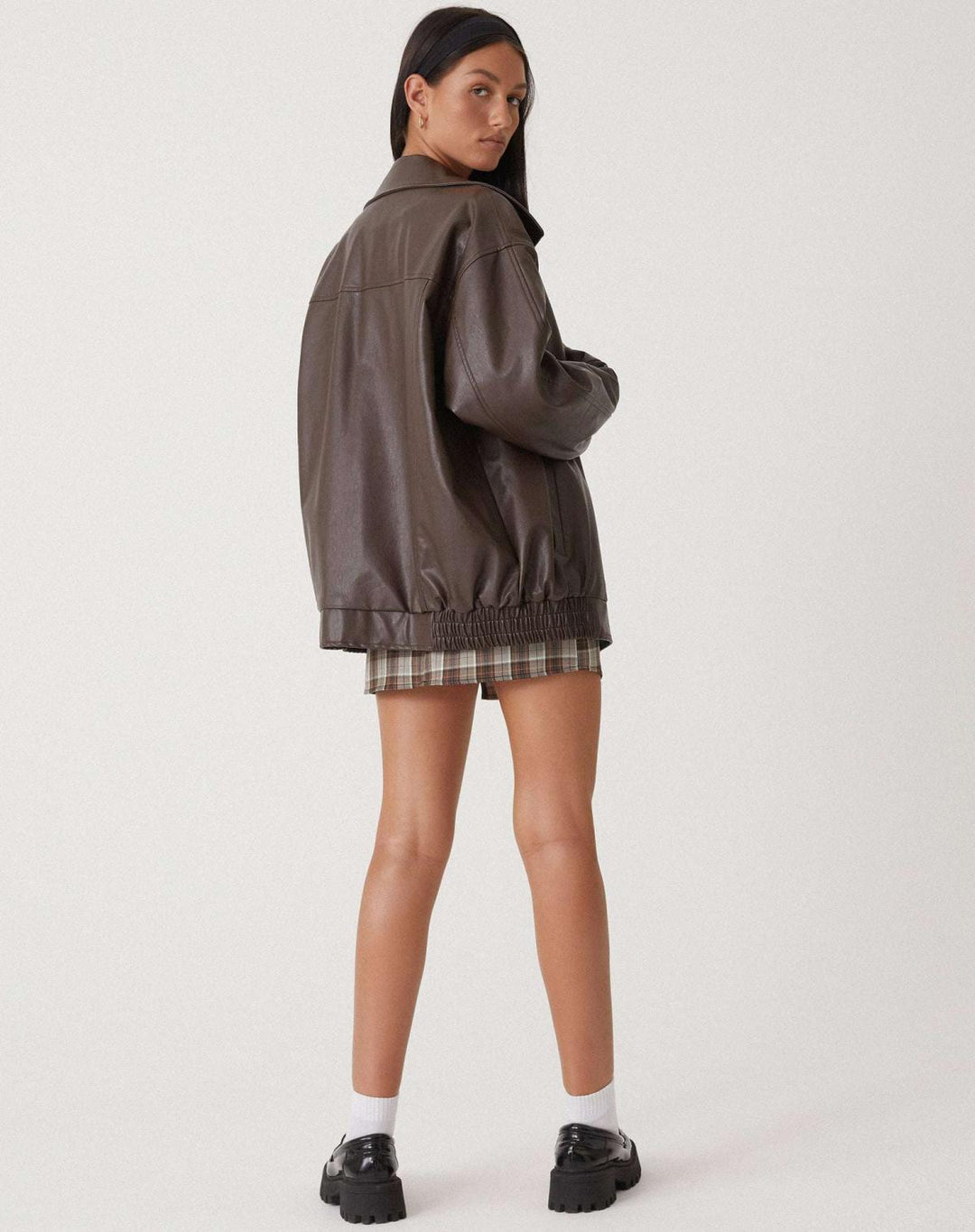 W&W Mode | Oversize-Lederjacke
