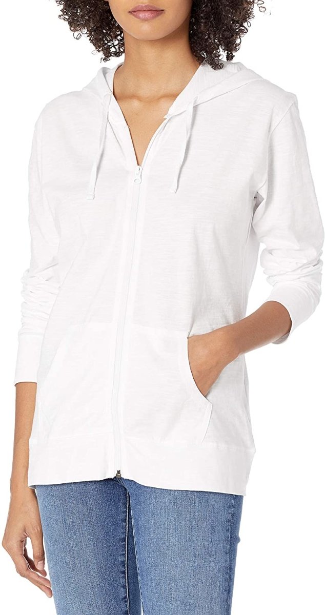 W&W Mode | Damen Jersey Vollzip Kapuzenpulli Activewear