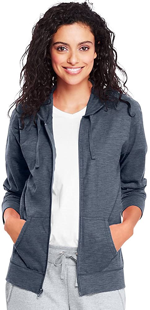 W&W Mode | Damen Jersey Vollzip Kapuzenpulli Activewear