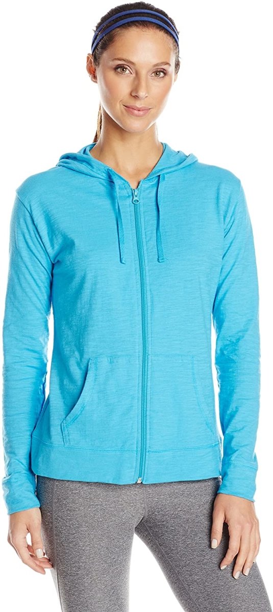 W&W Mode | Damen Jersey Vollzip Kapuzenpulli Activewear