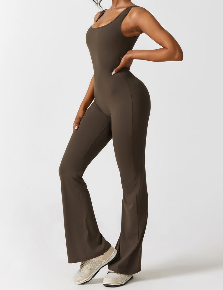 W&W Mode | V-Rücken Auslaufender Jumpsuit